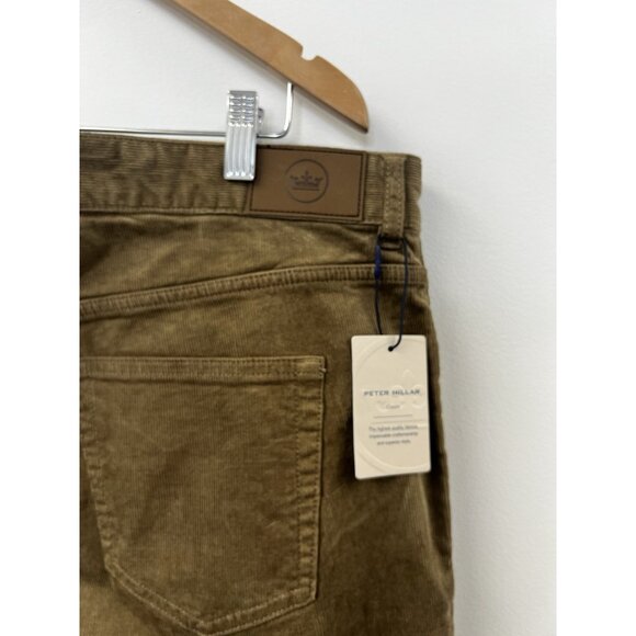 Peter Millar Superior Soft Corduroy Five Pocket Pants Men’s Khaki Sz 38 NWT - Picture 6 of 14